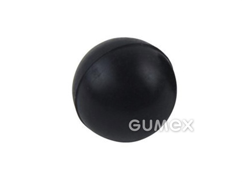 Gummi Reinigungskugel, Durchmesser 25mm, 55°ShA, NR, -25°C/+70°C, schwarz, 